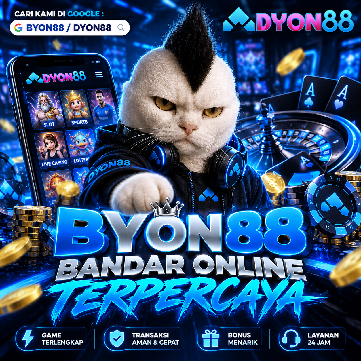 Ilustrasi DYON88 untuk informasi game online